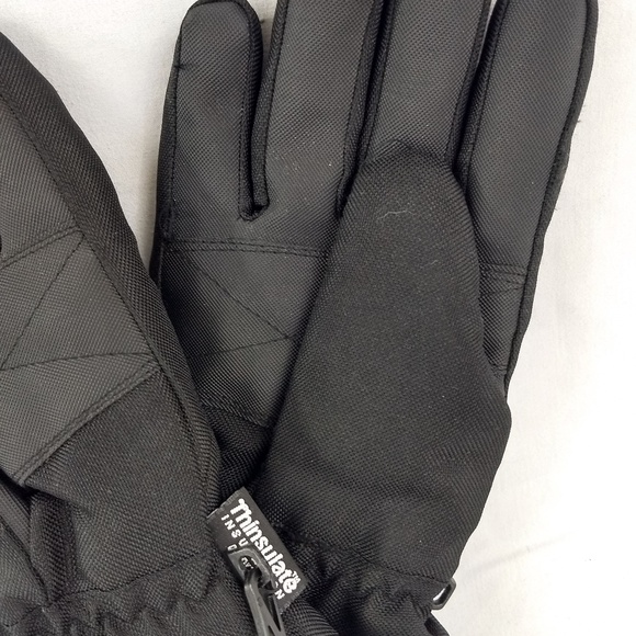 THINSULATE GLOVES WOMENS LARGE WINTER BLACK - Picture 6 of 8